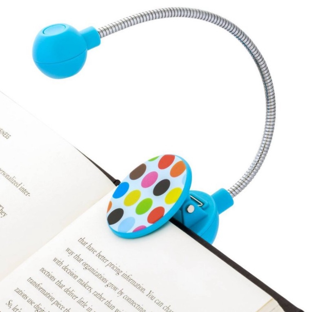 French Bull Disc LED Clip Light for Books and Ereaders